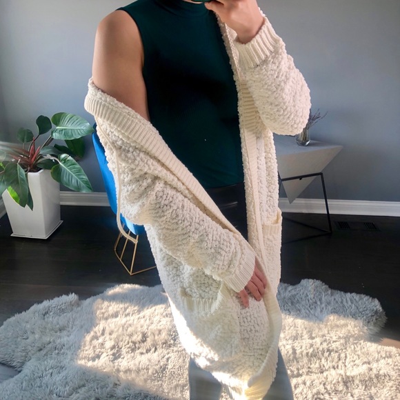 ◾️Bunny Popcorn Cardigan Vanilla White - Picture 3 of 7